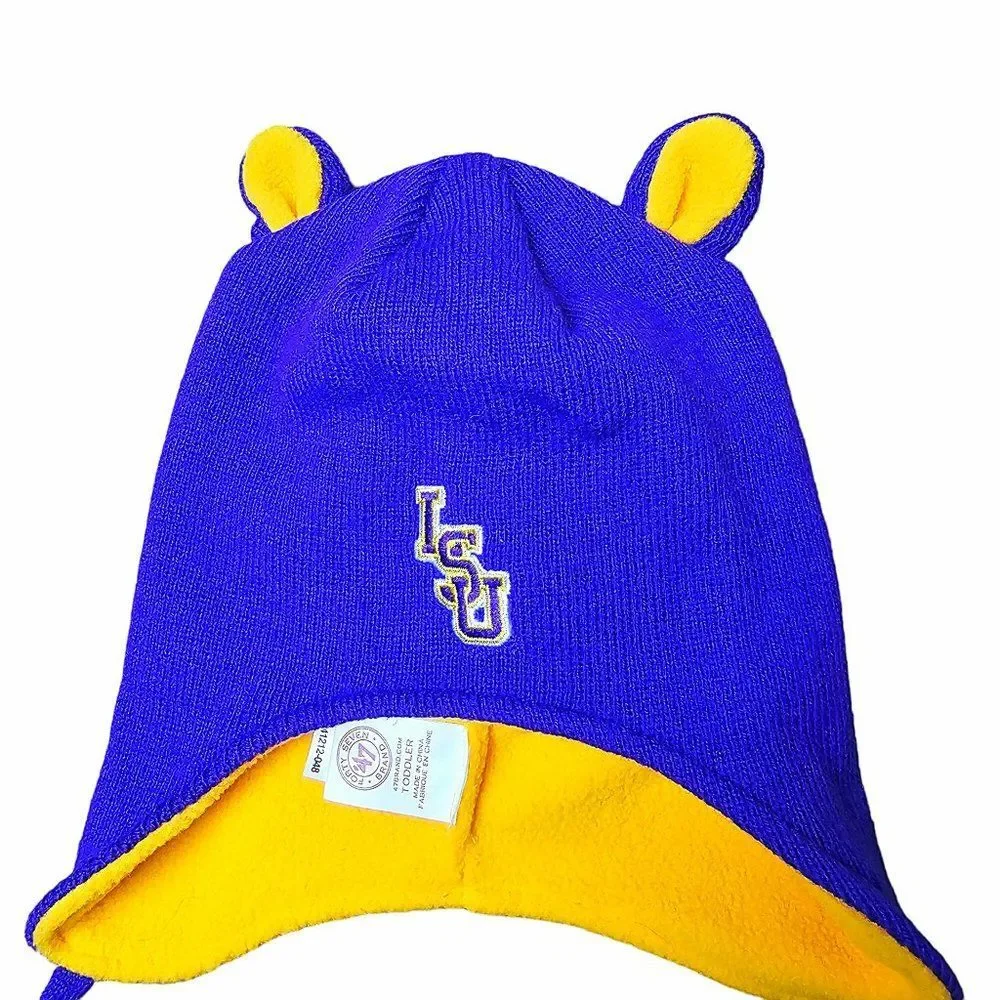 47 Brand Toddler Purple and Yellow LSU Winter Hat